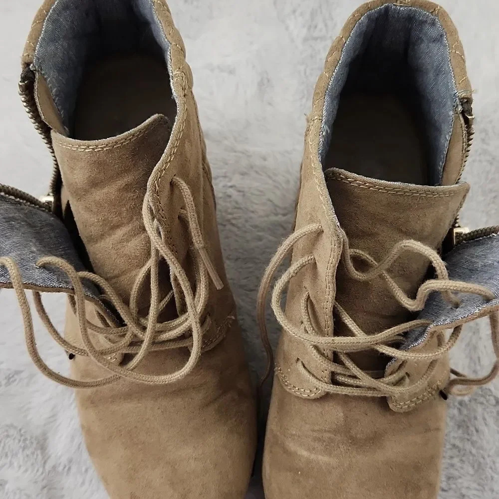BONGO Tan colored ankle boots size 7 - Picture 12 of 13